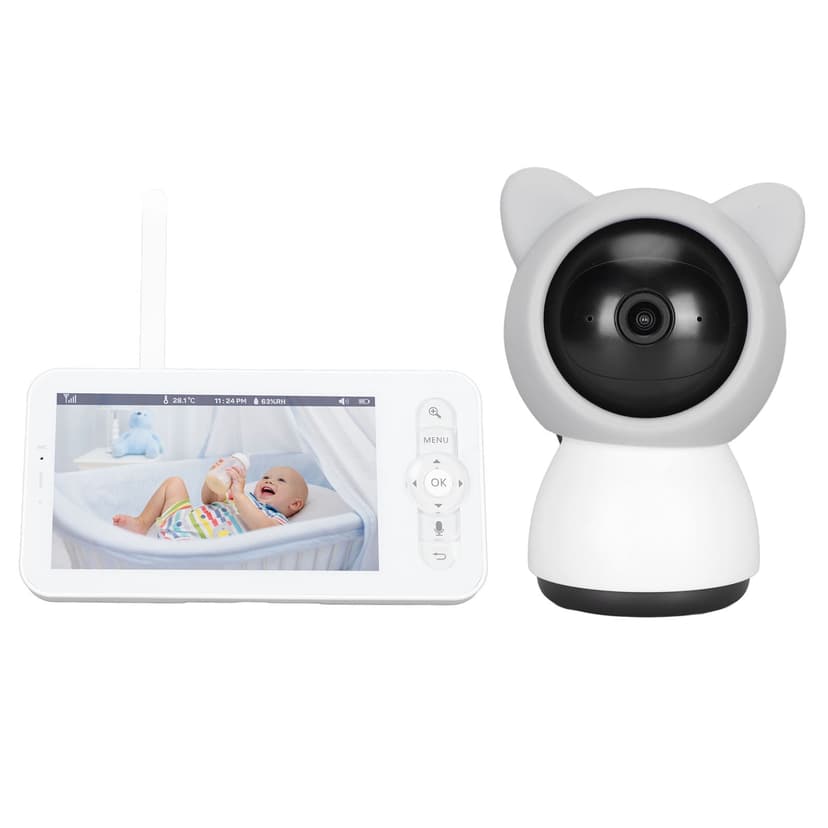 Baby Monitor, Rotatable Music Baby Camera 100-240V 1080P with Wall Mount Base for Bedroom EU Plug,UK Plug,US Plug,AU Plug