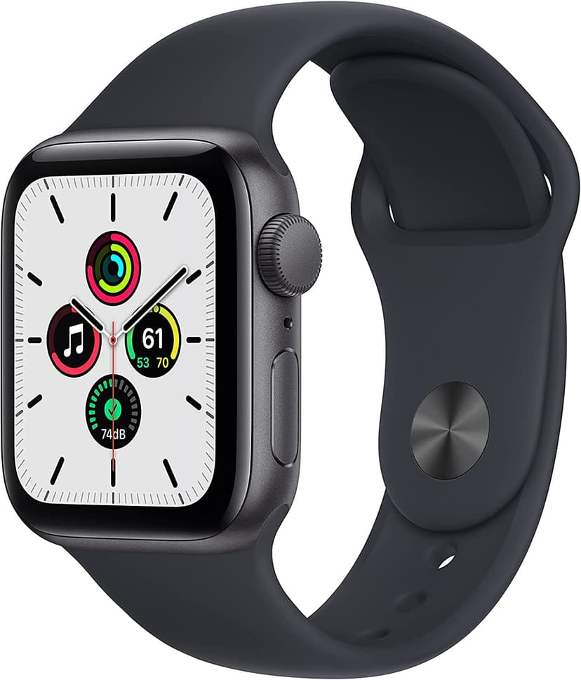Apple Watch SE (GPS, 40mm) - Space Grey Aluminium Case with Midnight Sport Band - Regular