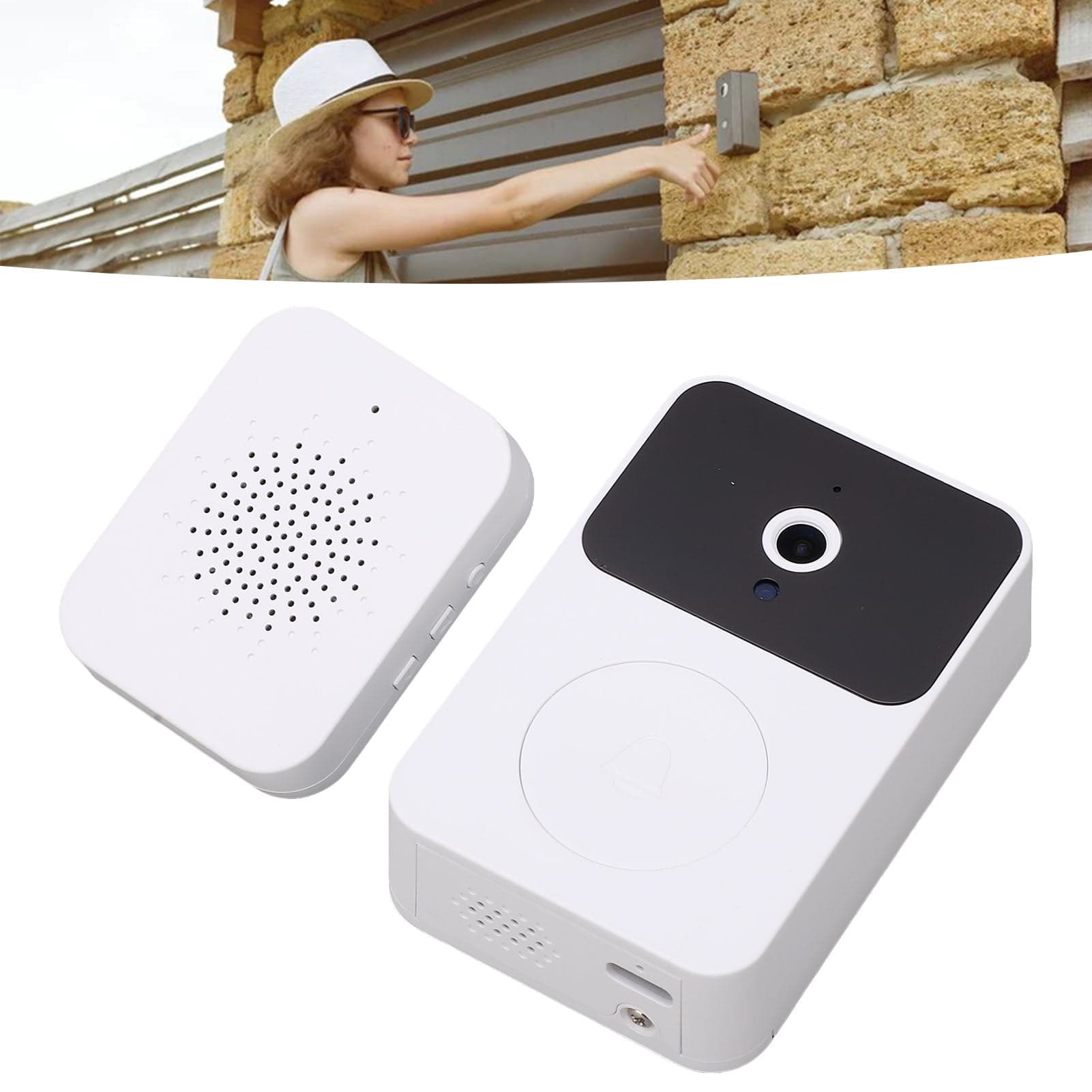 Doorbell Camera, 2.4G WiFi Video Call Wireless Doorbell Camera for Office