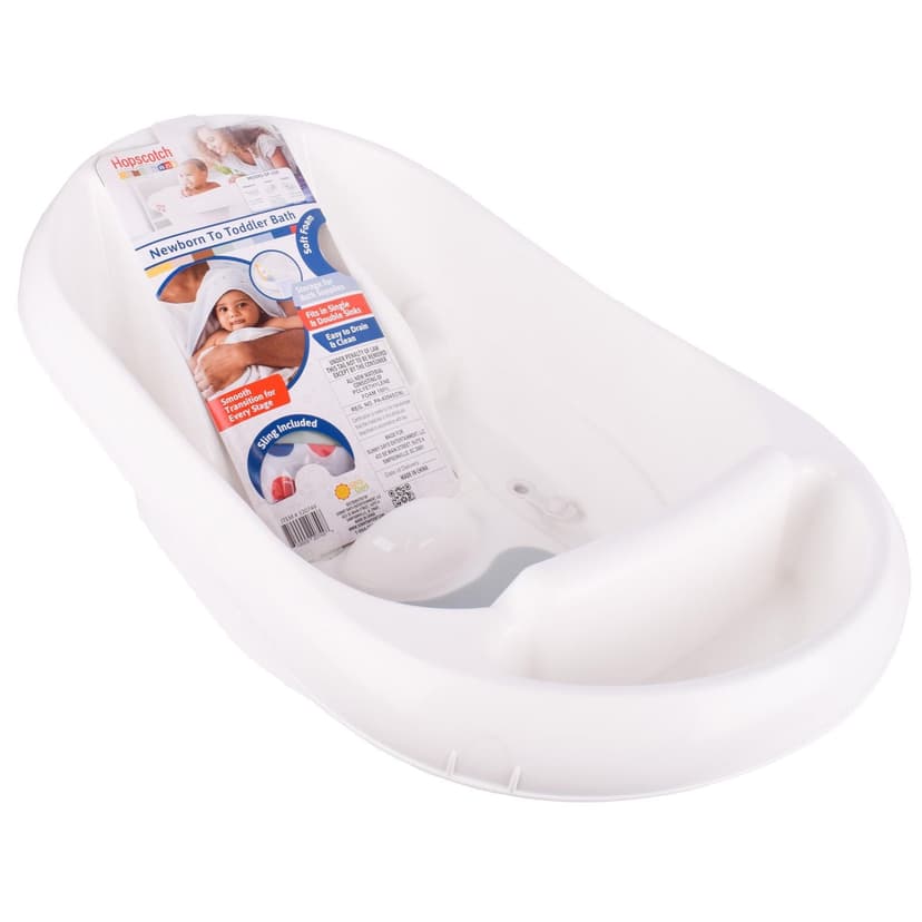 Hopscotch Lane Newborn to Toddler Bathtub with Newborn Sling, Unisex