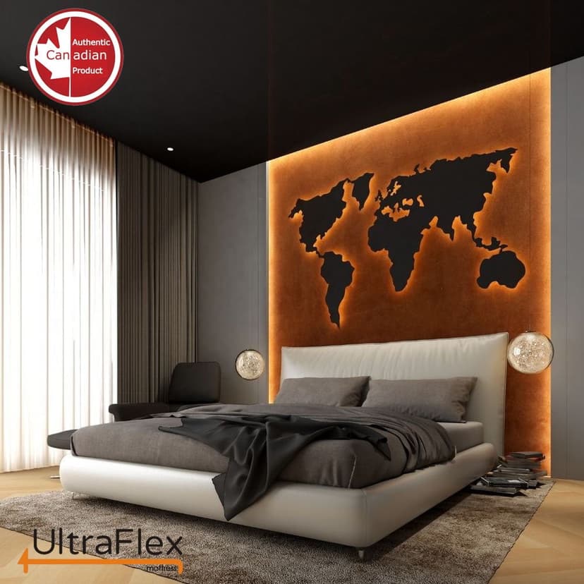 Ultraflex INFINITY PLUS- Orthopedic Spinal Care, Premium CertiPUR-US® Certified Foam, Eco-friendly Mattress (Made in Canada)- Queen Size