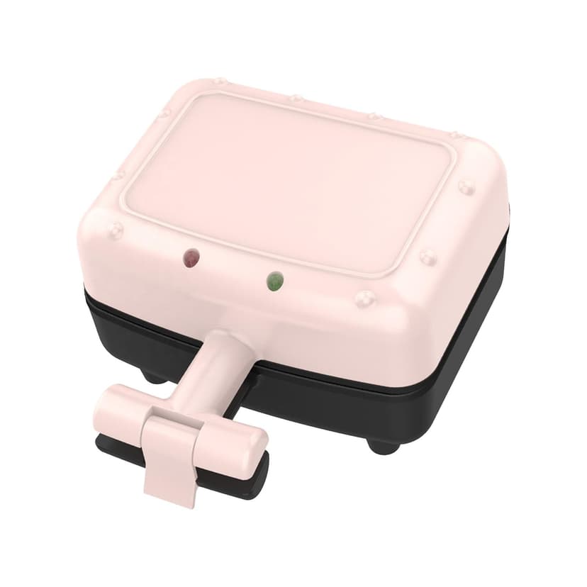 Sandwich Maker Nonstick Easy to Clean with Reminder Light Breakfast Machine pink