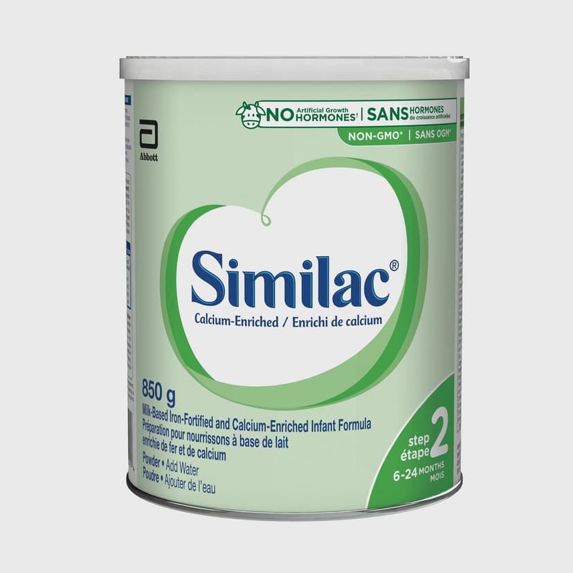 Similac Step 2 Calcium-Enriched Non-GMO Baby Formula, Powder, Infant Formula, 6-24 Months, 850 grams