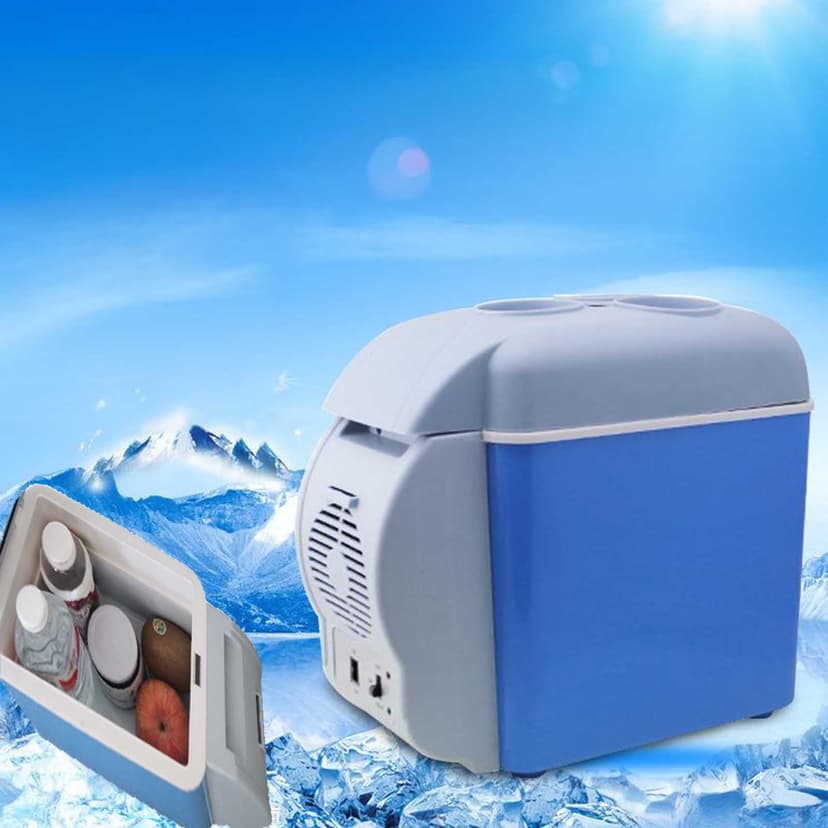 EGNMCR Car Refrigerator 7.5L Cold And Warm Purpose 12V Car Refrigeration Insulation Heating Mini Portable Mini Refrigerator 24V Mini Refrigerator