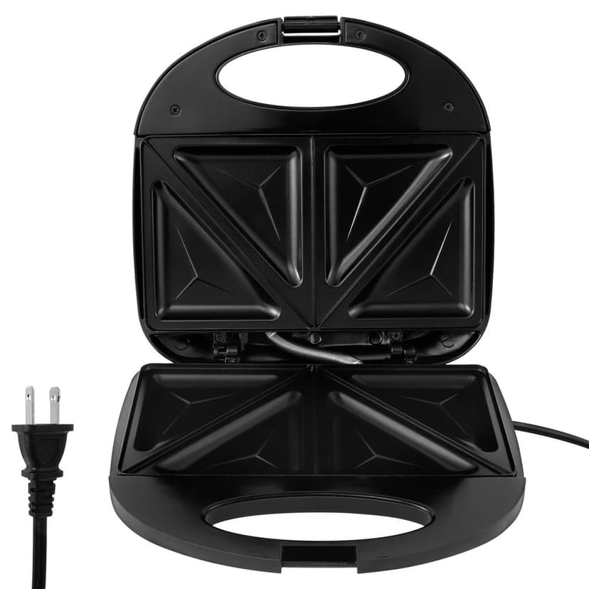 HLONK Sandwich Maker Non Stick Sandwich Panini Maker 750W Electric Sandwich Maker Grill Portable Sandwich Press 4 Slices Breakfast Sandwich Maker for Cooking Breakfast Kitchen
