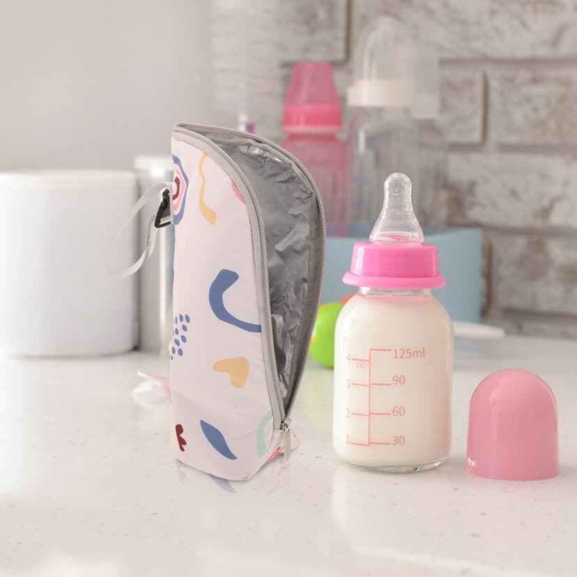SEWACC Milk Bottle Insulated Sleeve Baby Bottle Insulated Bag Multi Oxford Cloth for Parents 1Set