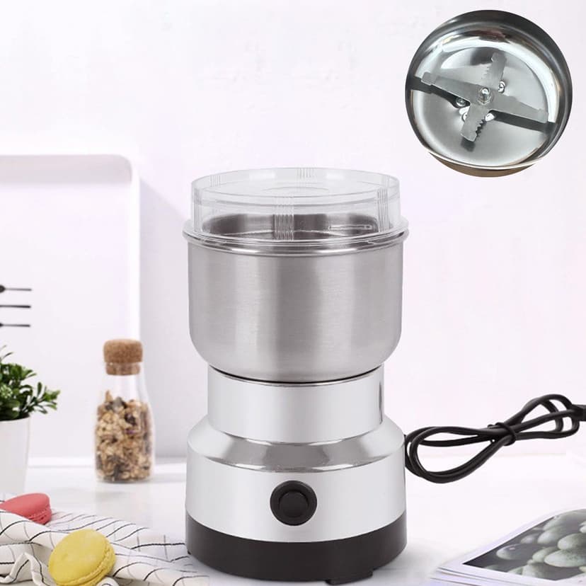 Iumwxz Smart Home Appliances Standard Grinder Coffeegrinder Coffee Machine Stainless Steel Grinder Energy-Saving Silver Stainless Steel End of Year Clearance