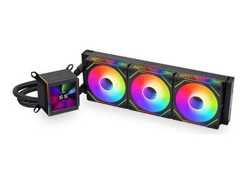 Lian Li Galahad II LCD SL-INF - Processor liquid cooling system - top mountable, front mountable, side mountable - Radiator Size: 360 mm - (for: AM4, LGA1200, LGA1700, AM5, LGA115x Socket) - 120 mm - black