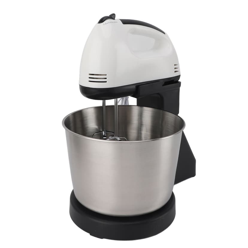 Egg Beater, Comfortable Grip Simple Operation Multifunctional ABS Body Whisk 1.7L Stainless Steel Bowl US Plug 110V Electric Stand Mixer for Cooking