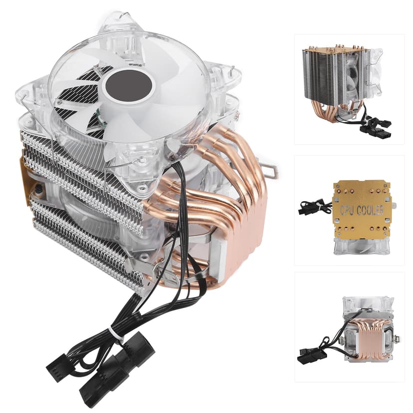 CPU Cooler, Fast Heat Dissipation Speed CPU Cooling Fan 4 Pin CPU Cooler Quiet And Efficient For Home For DIY Computer