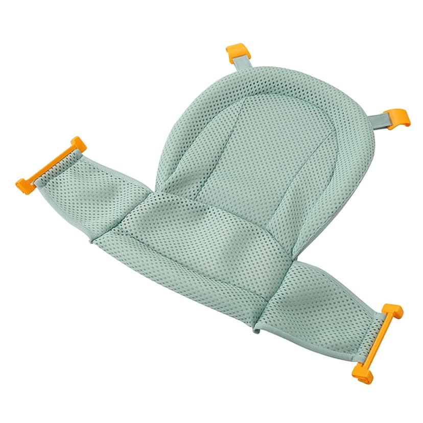 Portable Baby Bath Pad AjustableTub Shower Cushion Bathing Infant and Newborn Up Green