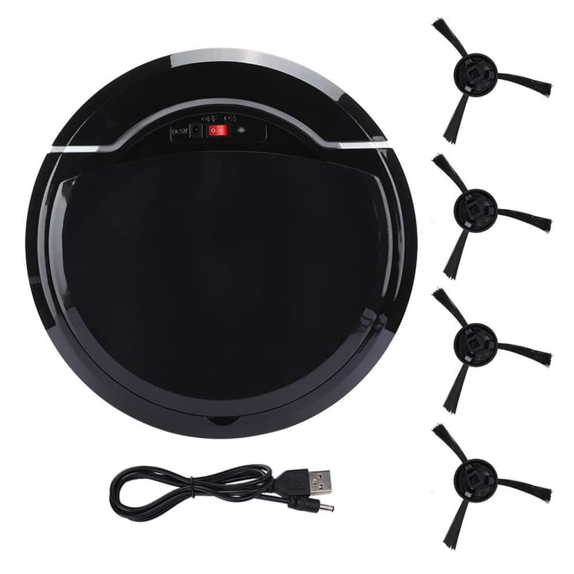 BLLBOO Vacuum Cleaner Robot, Smart Vacuum Cleaner Sweeper Robot Sweeper Floor Cleaning Machine USB Charging DC5V