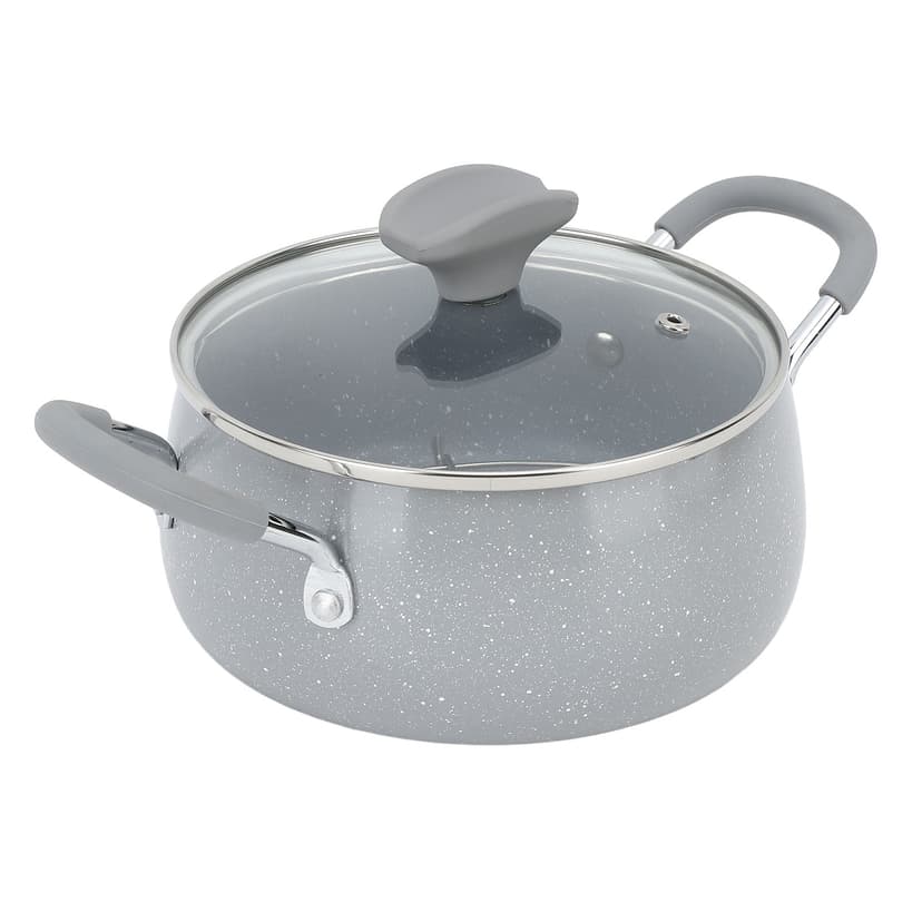 Mini Deep Fryer Pot, Dual Handle Japanese Deep Fryer Pot Aluminium Alloy Anti Oil Splash for Kitchen