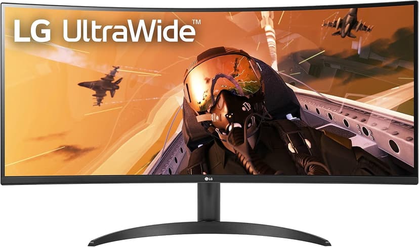 LG 34-inch UltraWide Monitor 34WP60C-B, 5ms GtG, UltraWide Display, Dynamic Action Sync, 160Hz FreeSync (Black, Refurbished Good)