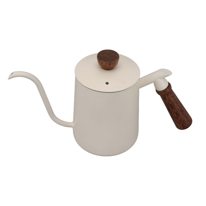 Gooseneck Kettle Wood Handle,600ml Gooseneck Coffee Kettle Gooseneck Kettle Pour Over Coffee Kettle Luxury Finish
