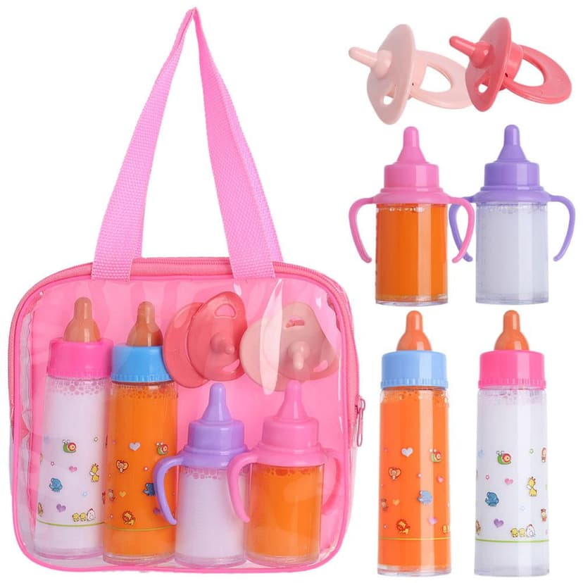 My Sweet Baby Doll Feeding Set, 6-Piece Doll Accessories with Bottles & Pacifiers for Pretend Play