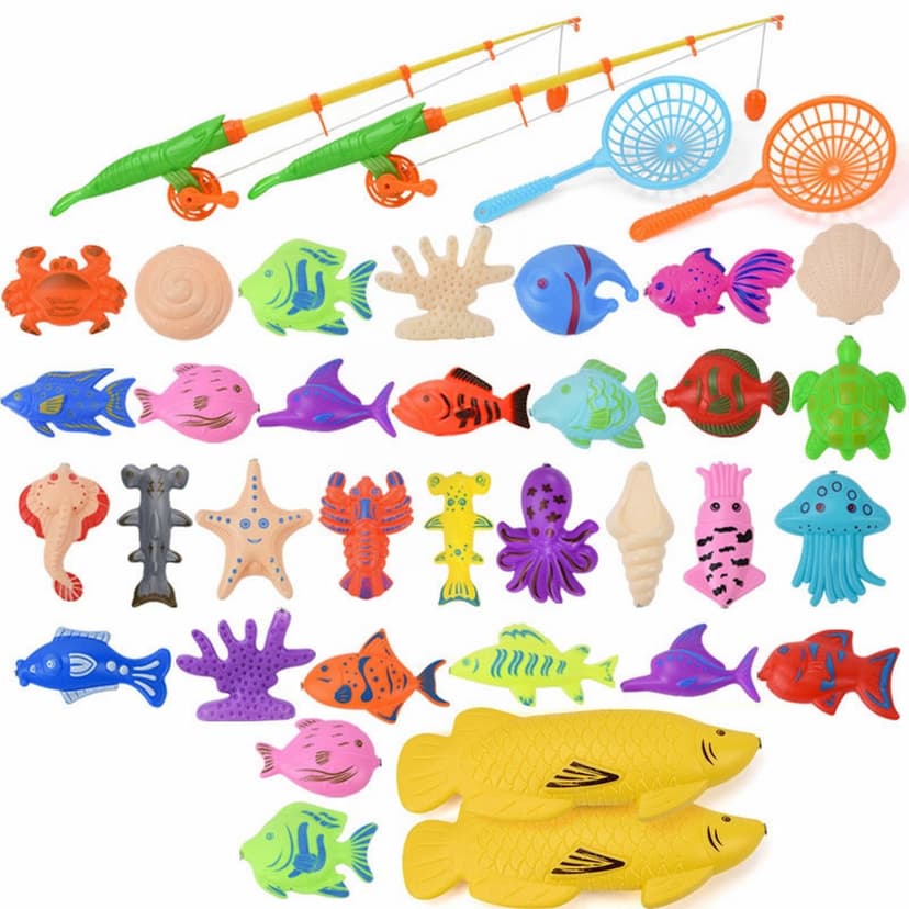 Summer Children's Fishing Toy Pool Set Kids Playing Water Boys And Girls Toys Baby Bathtub Storage 1 Items for Kids Baby Candy Cane Outfit Baby Bathtub Shower Water Beads Bath Books for Toddlers 1-3