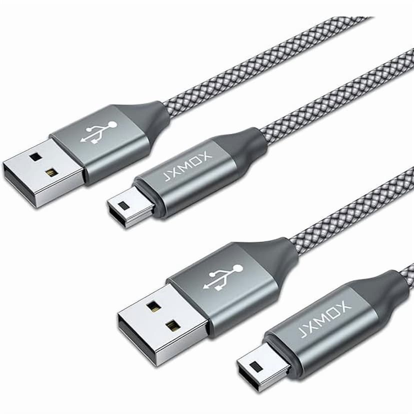 ccwmincc Mini USB Cable, (3.3ft 2 Pack) USB 2.0 Type A Male to Mini B Charging Cord Compatible with Hero 3+, PS3 Controller, Digital Camera, Dash Cam, MP3 Player, Garmin Nuvi GPS, GPS Receiver