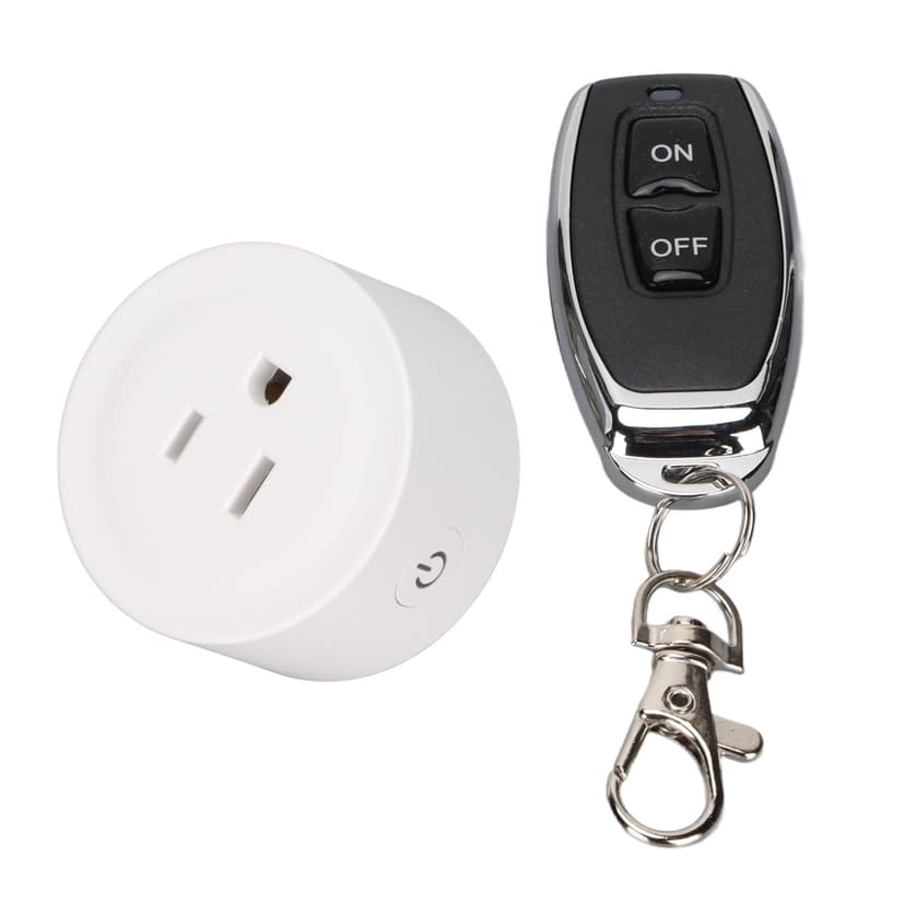 DEWIN Wireless Remote Control Plug 433MHz Smart Plug Remote Control for Electrical Appliances Equipment US Plug 100‑240V