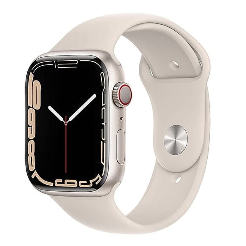 Refurbished Apple Watch Series 7 Aluminum 45 mm (GPS + Cellular) Starlight (Grade B)