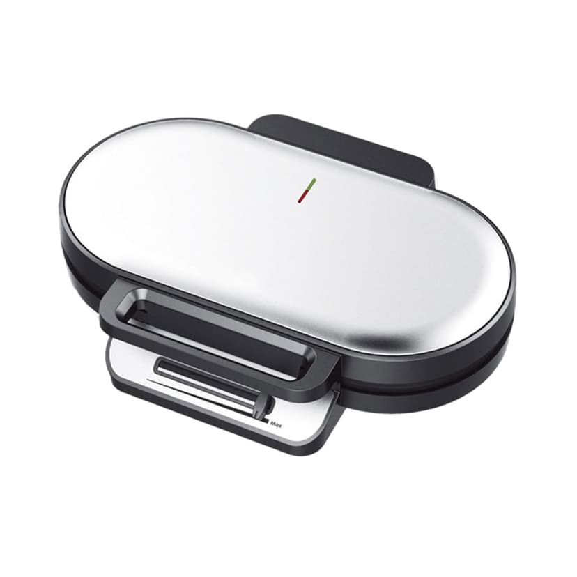 US Standard 110V Sandwich Maker Love Double Plate Sandwich Breakfast Machine Home European Standard Light Meal Double Waffle Machine Silver US Standard 110V
