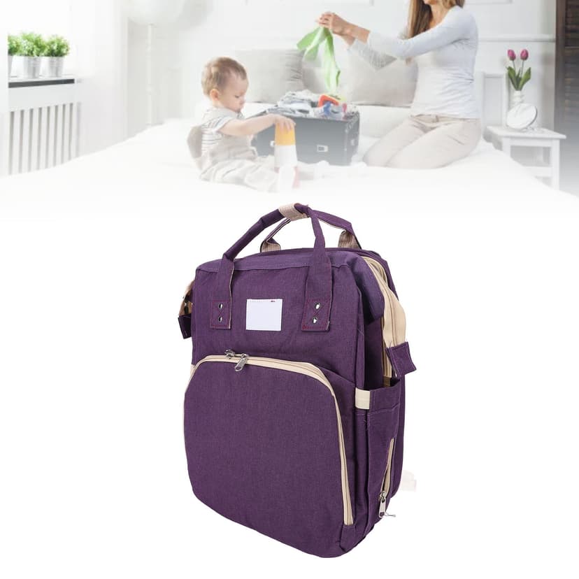 Baby Diaper Bag Backpack Water Proof with USB Sunshade for Nursing Bottle Baby Shower Gift