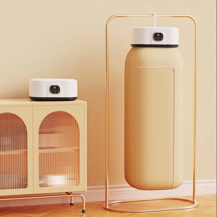 Aodebiao 1 Packs Portable Clothes Dryer Foldable Mini Laundry Dryer Hanging Garment Dryer Compact Electric Dryer for Apartment Travel RV Dorm Quick Drying Machine