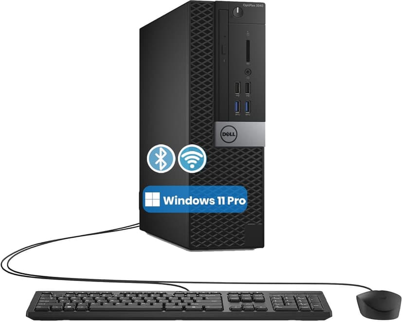 Dell OptiPlex SFF Desktop PC Intel Core i5 6500 3.20GHz, 8GB RAM 128GB SSD Windows 11 Pro Keyboard Mouse, WiFi Bluetooth
