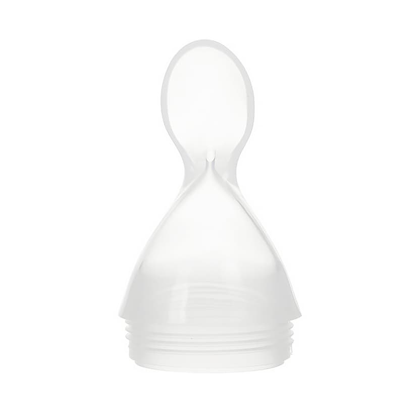 Ruiboury 120ml Silicone Soft Spoon Rice Paste Spoon Food Supplement Bottle spoon & clea