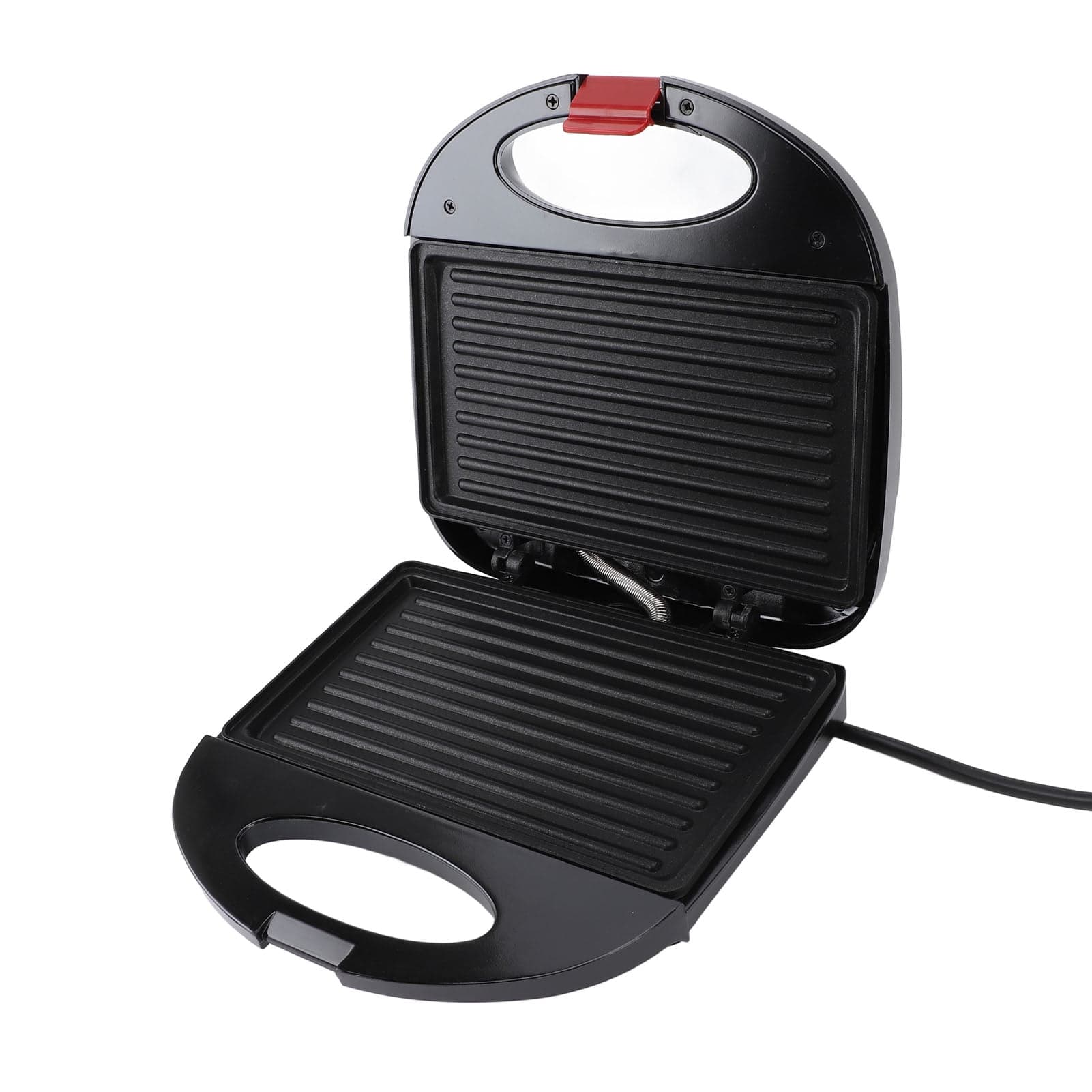 Panini Press, 750W Double Sided Nonstick Plate Electric Panini Press Maker Electric Indoor Grill, for Breakfast