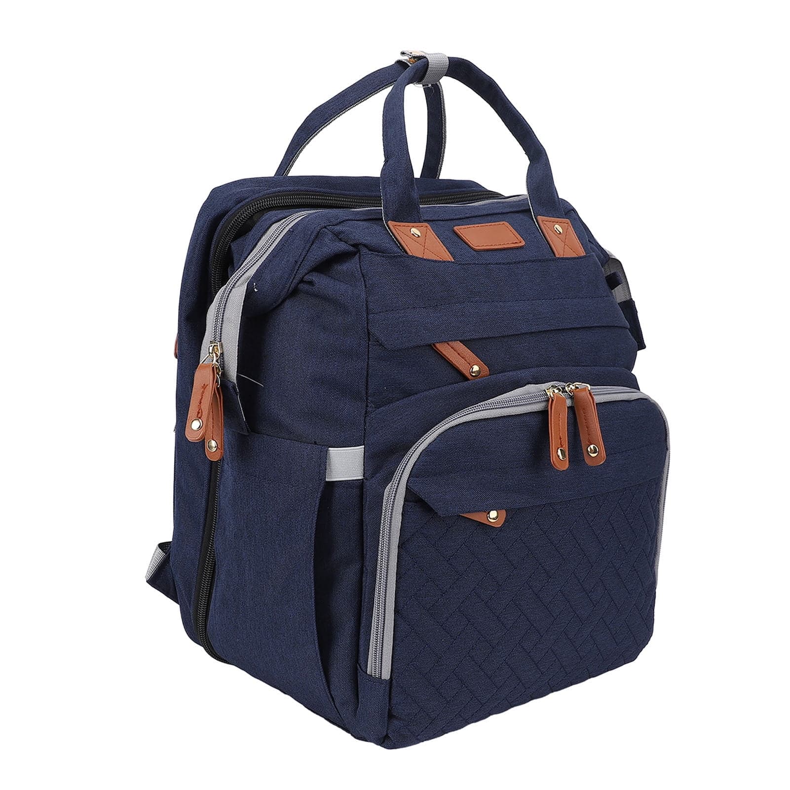 Baby Diaper Bag Foldable Multifunctional Baby Diaper Backpack with USB Charging Port for Travel