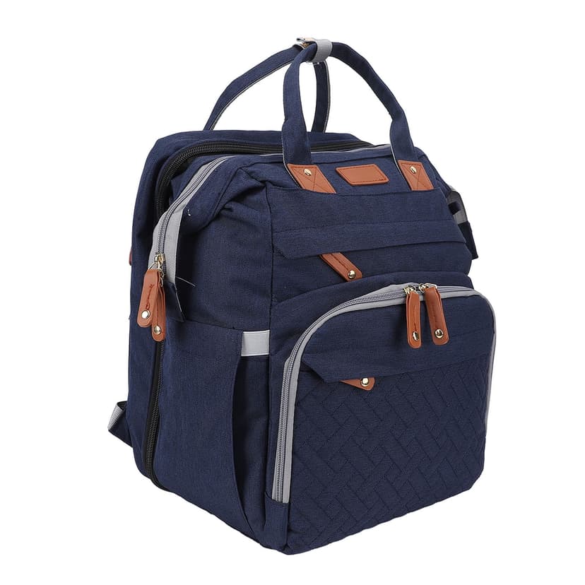 Baby Diaper Bag Foldable Multifunctional Baby Diaper Backpack with USB Charging Port for Travel