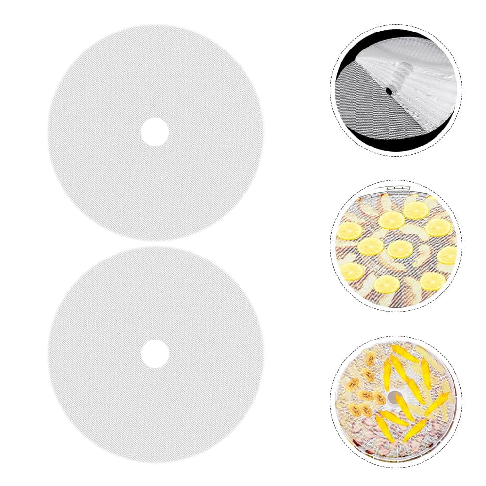 OUNONA 10Pcs Dehydrator Silicone Mats Round Non-stick for Food Dehydrator