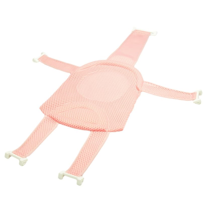 AQITTI Baby Bath Seat Support Net Infant Bathing Support Mat Newborn Bath Tub Seat Cushion Pad with Five Support Corner Adjustable Mesh Bathtub Sling Non Slip Shower Pad for 0 18 M