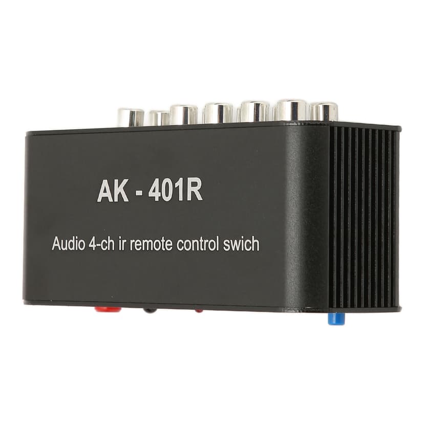 4 Way AV Switch Switcher, Lossless Signal Compact Stereo 4 Way Switcher for DVD