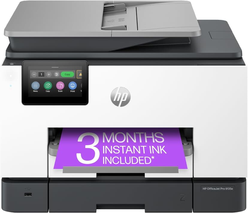 HP OfficeJet Pro 9135e All-in-One Printer, Color, Printer-for-Small Medium Business, Print, Copy, scan, fax, wireless (404M0A#B1H)