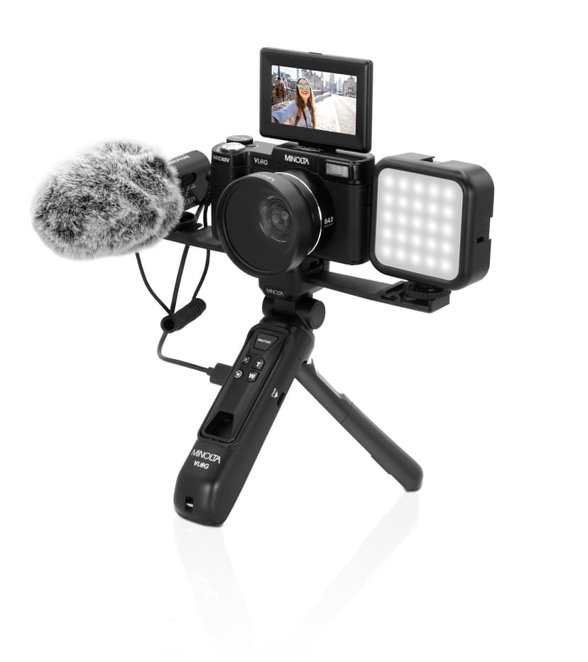 Minolta MND60V 64MP Autofocus 4K60 Ultra HD Vlogging Camera Kit
