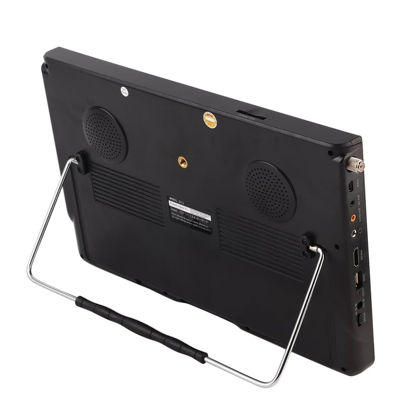 12 Inch Portable Digital ATSC TFT Screen Freeview LED TV, 1080P Car Television, with High Sensitivity Tuner, 1500mah Lithium Battery, Bracket