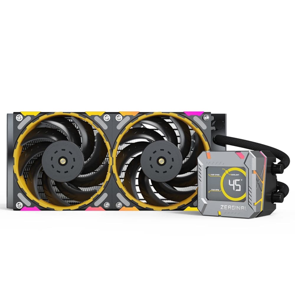 liquid fan,Pump Aura Sync Pwm900~2200rpm Temperature Optimized 240mm Compatible With Cpu Cooler With Liquid Cpu Cooler Water Pump Aura Compatible With And Monitor Screen Fan Liquid Cpu