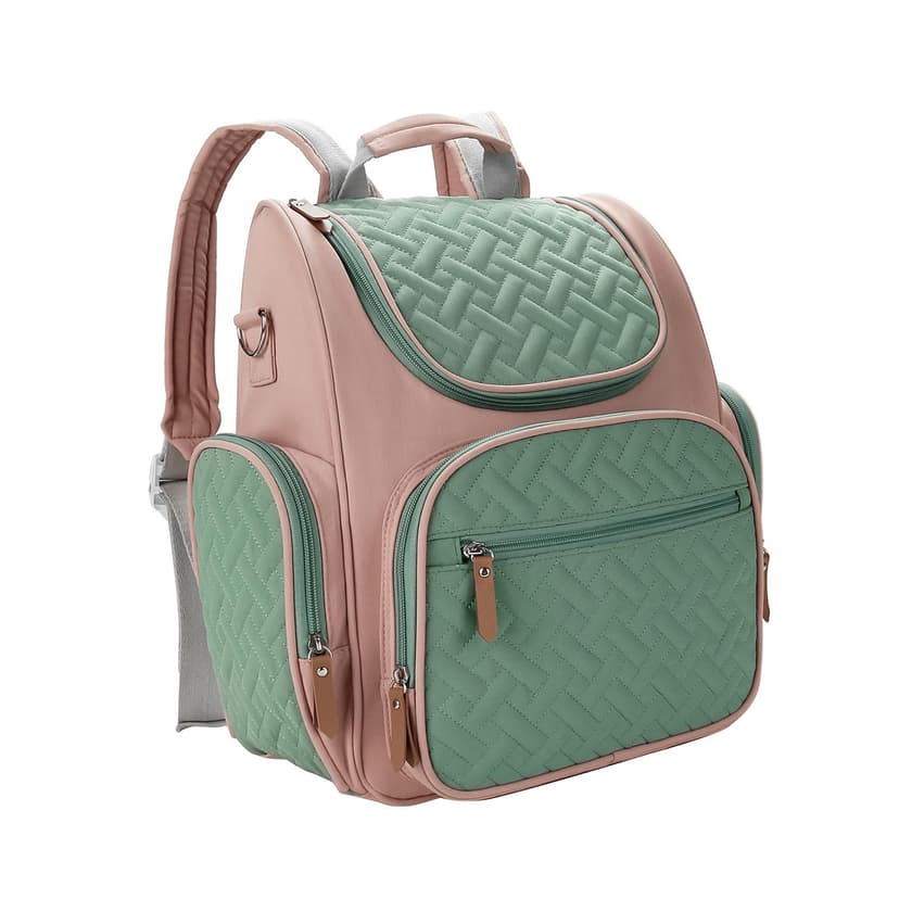Maytalsory Baby Diaper Bag Backpack Portable baby diaper Nurng Backpack for Picnic Camping Hiking Pink