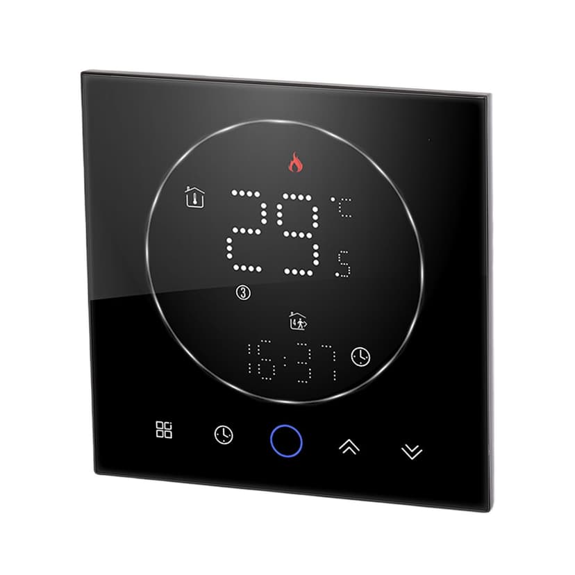 Smart Thermostat, Household Boiler Thermostat with LED Display Wall Mounted Programmable Thermostat for