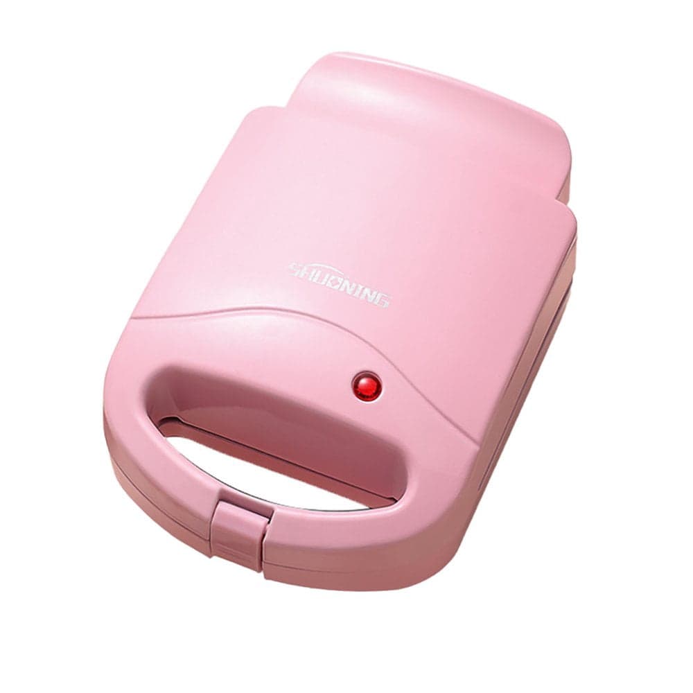 LOVEVER Electric Waffle Sandwich Maker Toaster Panini Press with Healthy Ceramic Nonstick Plates Perfect for Tuna Melts Crispy Rice Grilled Cheese LED Indicator Light