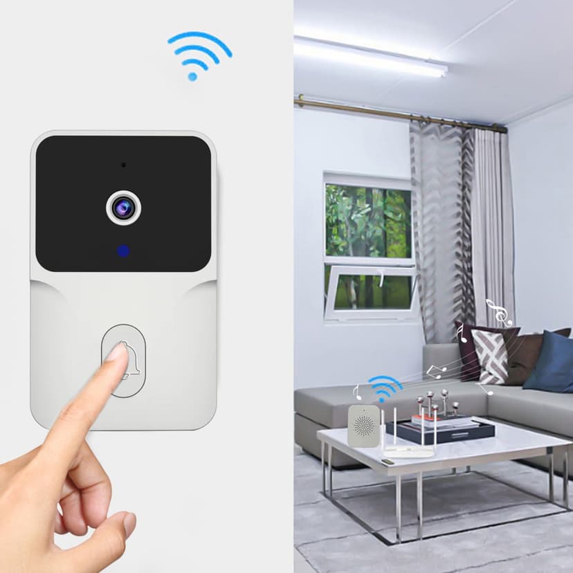 Video Doorbell under $5! CQCYD Smart Wireless Video Doorbell, WiFi Rechargeable Security Camera, HD Night Vision Two Way Intercom for Home Door Security