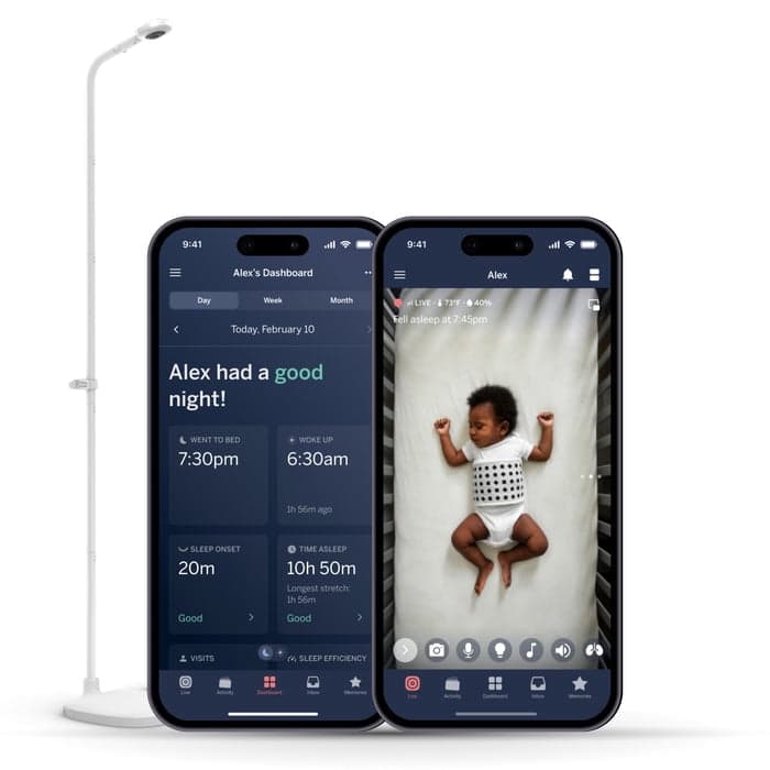 Nanit pro smart baby monitor with floor stand