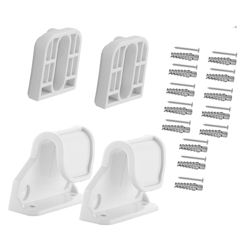 Lipstore Baby Gate Replacement Easy to Install Mounting Kit Pet Dog Bracket Accessory White