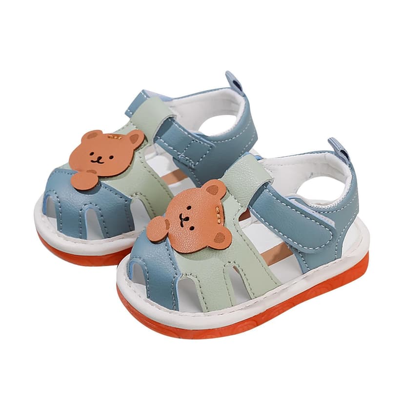 Soft-Soled Baby Walking Shoes for Infants, Flexible Rubber Sole, Non-Slip Cloth Upper, Breathable Summer Sandals, Ideal for First Steps, Toddler Size 16