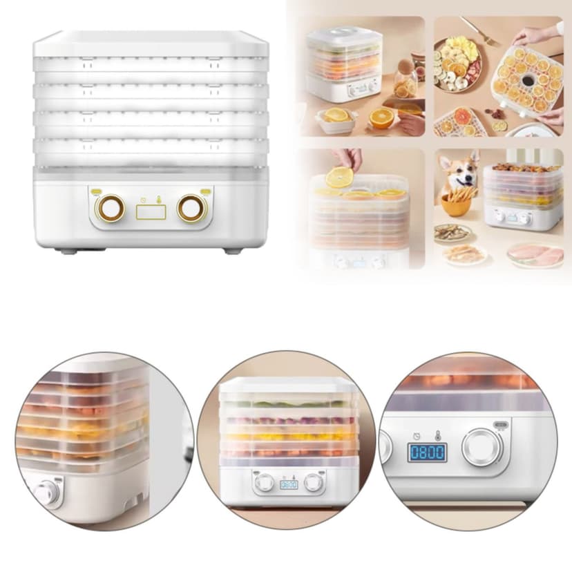 Ynlkorvg Bakeware Dryer Machine For For & Snacks Dryer Machine For For & Snacks Food Dehydrator Machine 5 Trays