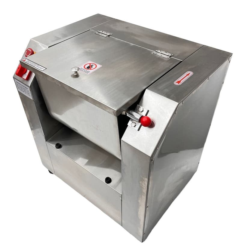 25KG Commercial Electric Dough Mixer Stainless Steel Flour Mixing Machine with 90° Tilt Bowl