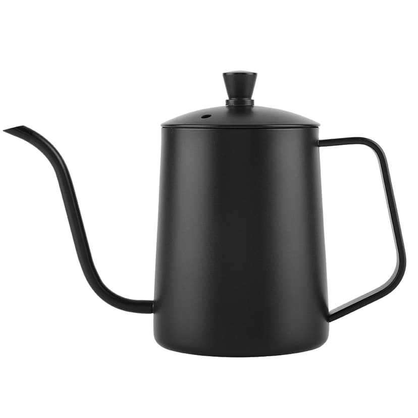 Gooseneck Kettle -550ml Stainless Steel Long Gooseneck Coffee Pot Kettle with Lid for Home Kitchen Coffee Shop