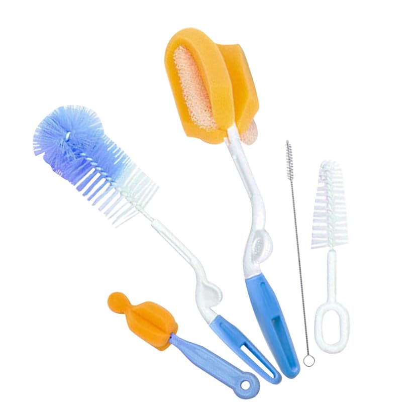 Multifunctional Baby Bottle Brush Wear Resistant Washing Tools Portable Pacifier 5pcs